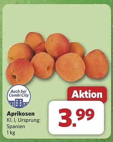 Aprikosen Kl. I, Ursprung: Spanien, 1 kg