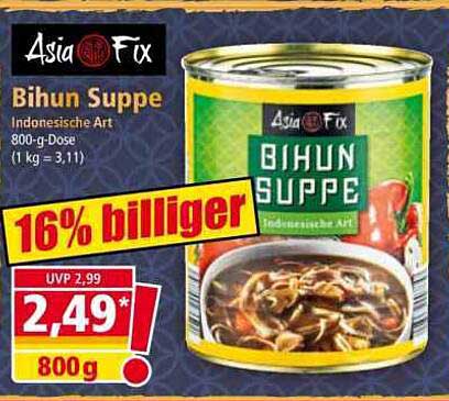 Asia Fix Bihun Suppe Indonesische Art