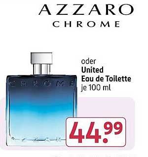 Azzaro Chrome oder United Eau de Toilette je 100 ml