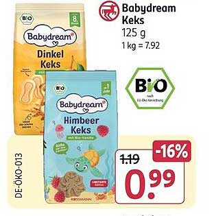 Baby dream Kekse 125 g - Himbeer Keks & Dinkel Keks