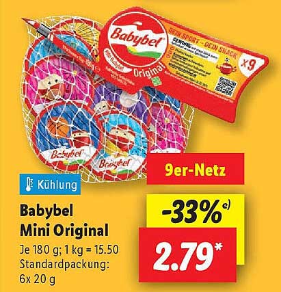 Babybel Mini Original - 9er-Netz
