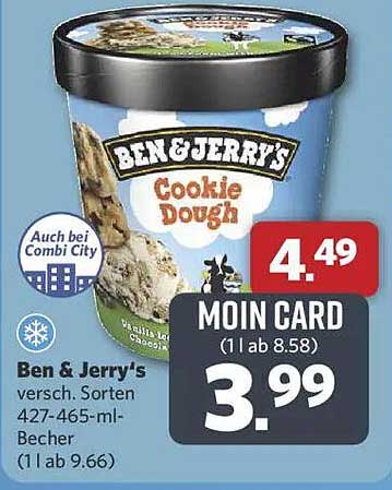Ben & Jerry's Cookie Dough Becher 427-465 ml