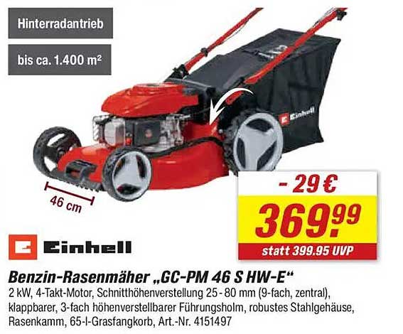 Benzin-Rasenmäher "GC-PM 46 S HW-E"