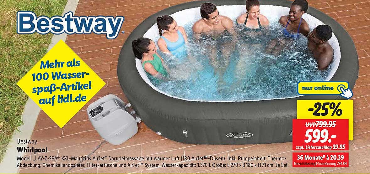Bestway Whirlpool LAY-Z-SPA XXL-Mauritius AirJet