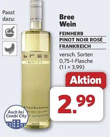 Bree Wein Feinherb Pinot Noir Rosé 0,75-l-Flasche