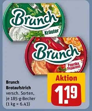 Brunch Brotaufstrich in verschiedenen Sorten (Kräuter und Paprika Peperoni)