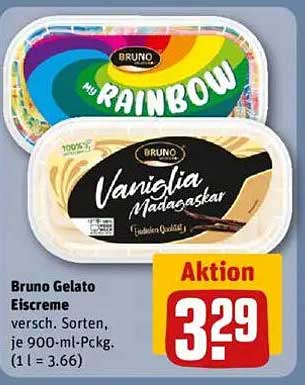 Bruno Gelato Eiscreme - verschiedene Sorten