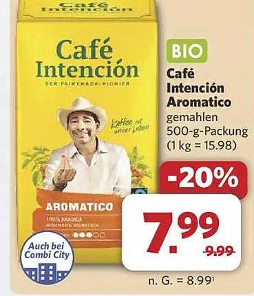 Café Intención Aromatico gemahlen 500-g-Packung