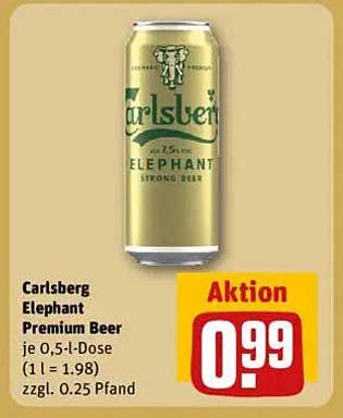 Carlsberg Elephant Premium Beer 0,5 l-Dose für nur 0,99 €