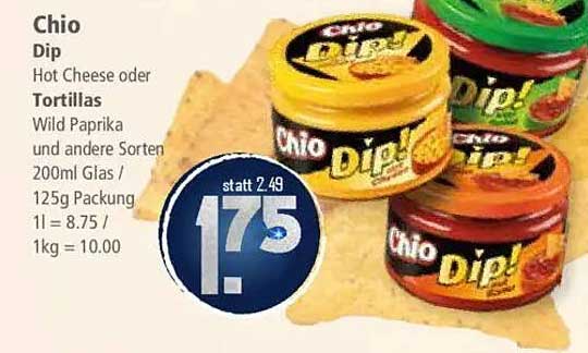 Chio Dip - Hot Cheese oder Tortillas
