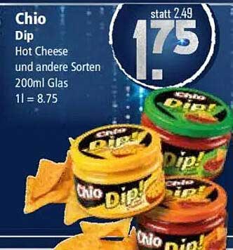 Chio Dip Hot Cheese und andere Sorten 200ml Glas
