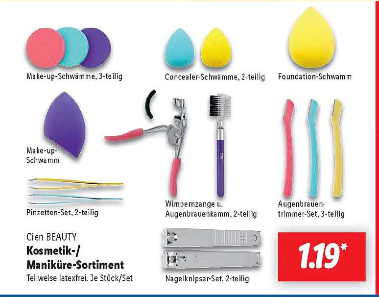 Cien BEAUTY Kosmetik-/Maniküre-Sortiment