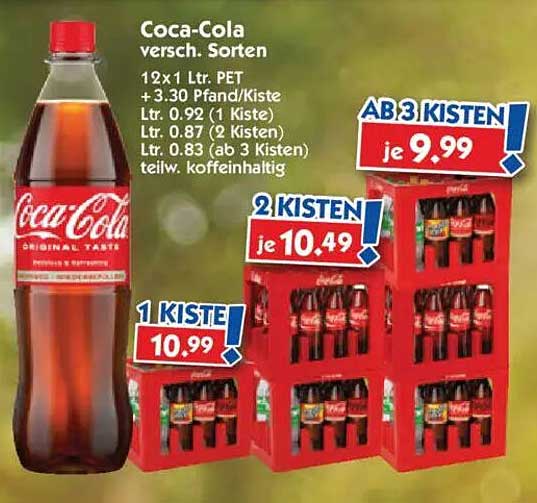 Coca-Cola 12x1 Ltr. PET - versch. Sorten