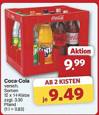 Coca-Cola Kasten (12 x 1-l-Kiste) – vielseitiger Genuss für jeden Anlass