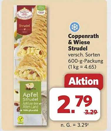 Coppenrath & Wiese Strudel 600 g, verschiedene Sorten