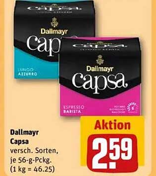 Dallmayr Capsa - Verschiedene Sorten, je 56-g-Pckg.