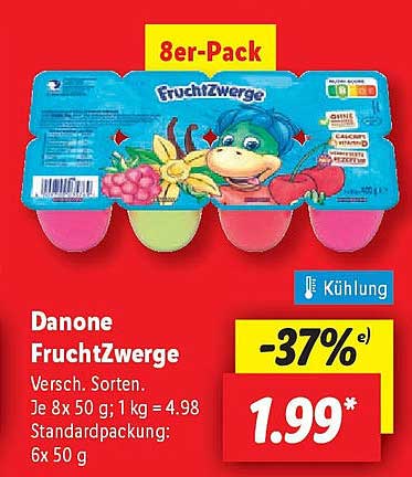 Danone FruchtZwerge 8er-Pack - Jetzt zum Mega-Preis!