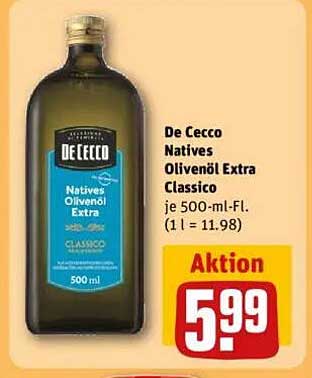 De Cecco Natives Olivenöl Extra Classico 500 ml