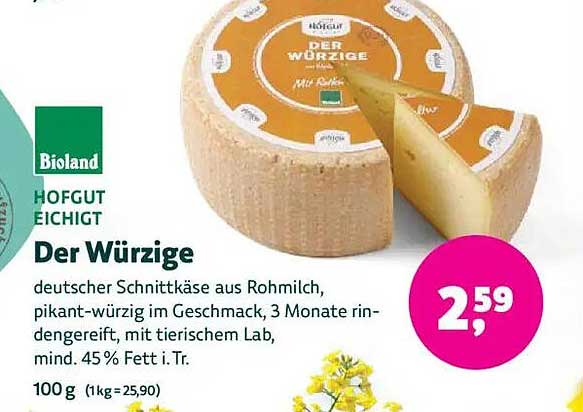 Der Würzige - Deutscher Schnittkäse aus Rohmilch