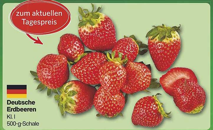 Deutsche Erdbeeren K. I - 500-g-Schale