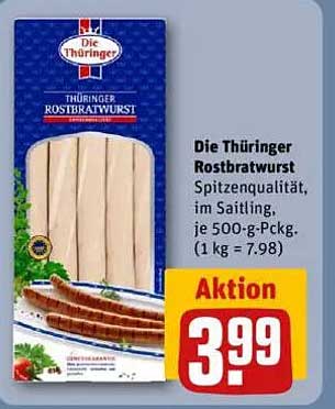 Die Thüringer Rostbratwurst - Spitzenqualität im Saitling