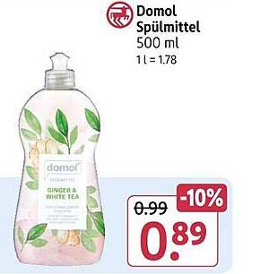 Domol Spülmittel Ginger & White Tea 500 ml