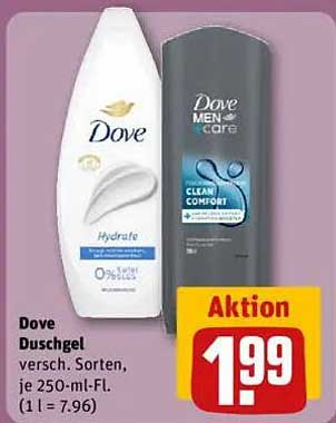 Dove Duschgel verschiedene Sorten, je 250-ml-Fl.