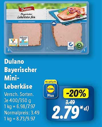 Dulano Bayerischer Mini-Leberkäse