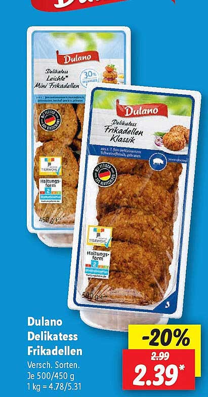 Dulano Delikatess Frikadellen