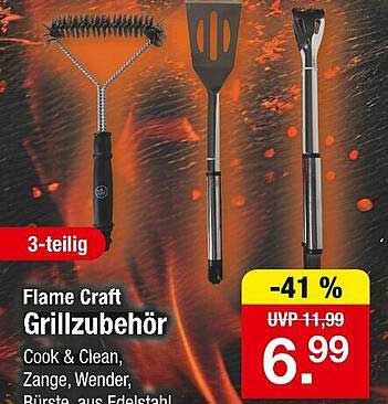 Flame Craft Grillzubehör 3-teilig