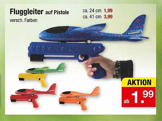Fluggleiter auf Pistole - Verschiedene Farben