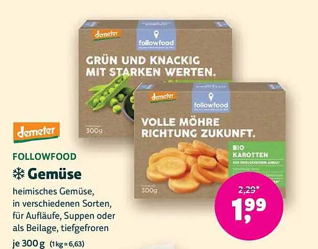 FOLLOWFOOD Bio Gemüse 300g