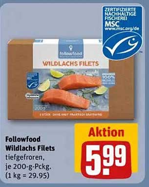 Followfood Wildlachs Filets tiefgefroren