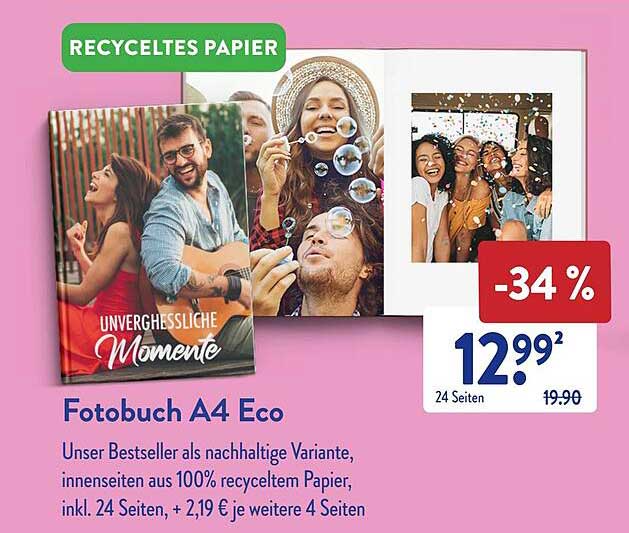 Fotobuch A4 Eco - Unvergessliche Momente