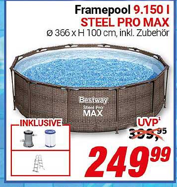 Framepool 9.150 l STEEL PRO MAX