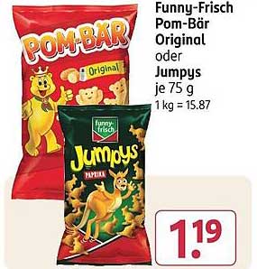 Funny-Frisch Pom-Bär Original oder Jumpys 75 g