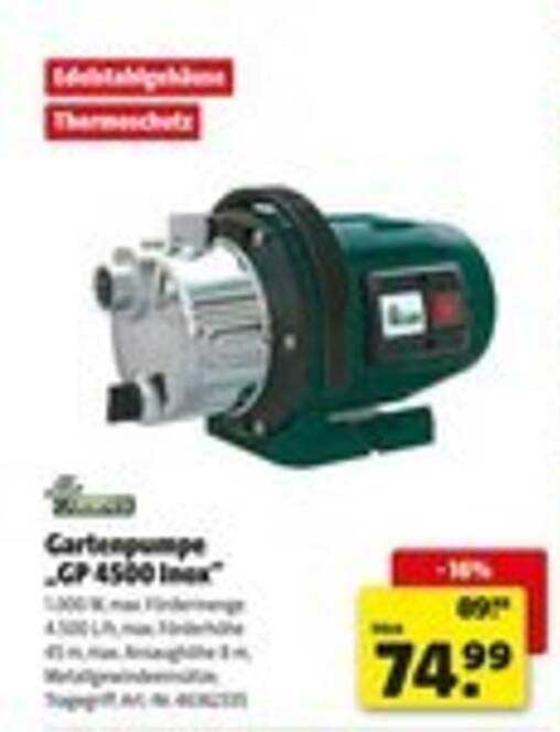 Gartenpumpe "CP 4600 inox"