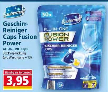 Geschirr-Reiniger Caps Fusion Power