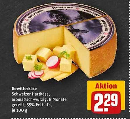 Gewitterkäse - Schweizer Hartkäse, aromatisch-würzig, 8 Monate gereift