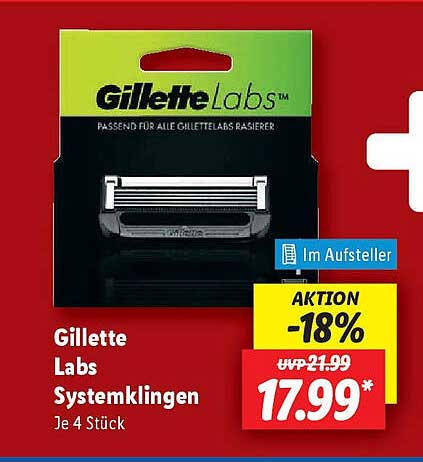 Gillette Labs Systemklingen 4 Stück
