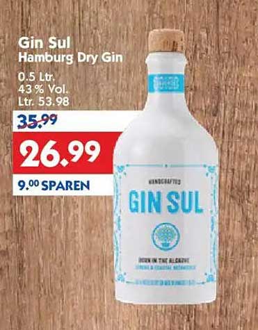 Gin Sul Hamburg Dry Gin 0.5 L