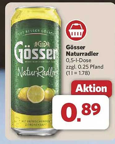 Gösser Naturradler 0,5 l Dose