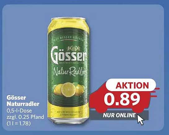 Gösser Naturradler 0,5 l Dose