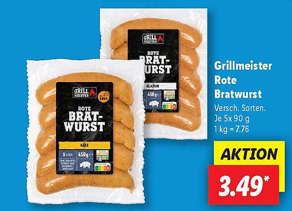 Grillmeister Rote Bratwurst