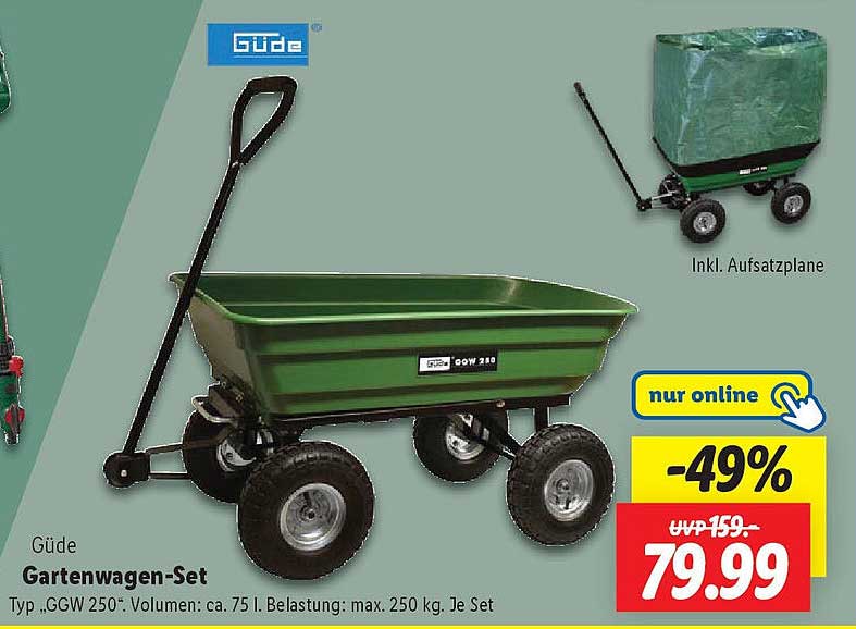 Güde Gartenwagen-Set