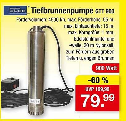 Güde Tiefbrunnenpumpe GTT 900