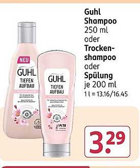 Guhl Shampoo 250 ml oder Trockenshampoo oder Spülung je 200 ml