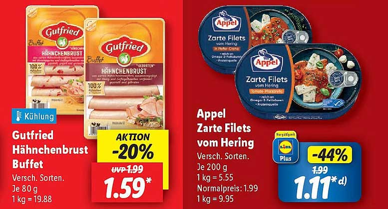 Gutfried Hähnchenbrust Buffet 80g – Jetzt nur 1,59 €