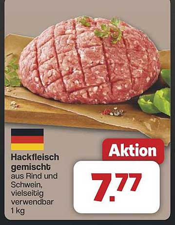 Hackfleisch gemischt aus Rind und Schwein - 1 kg