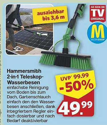 Hammersmith 2-in-1 Teleskop-Wasserbesen